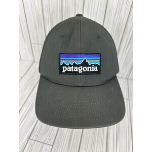 Patagonia Hat Cap Snapback Patch Logo Gray Trucker Mesh Adult Men Adjustable